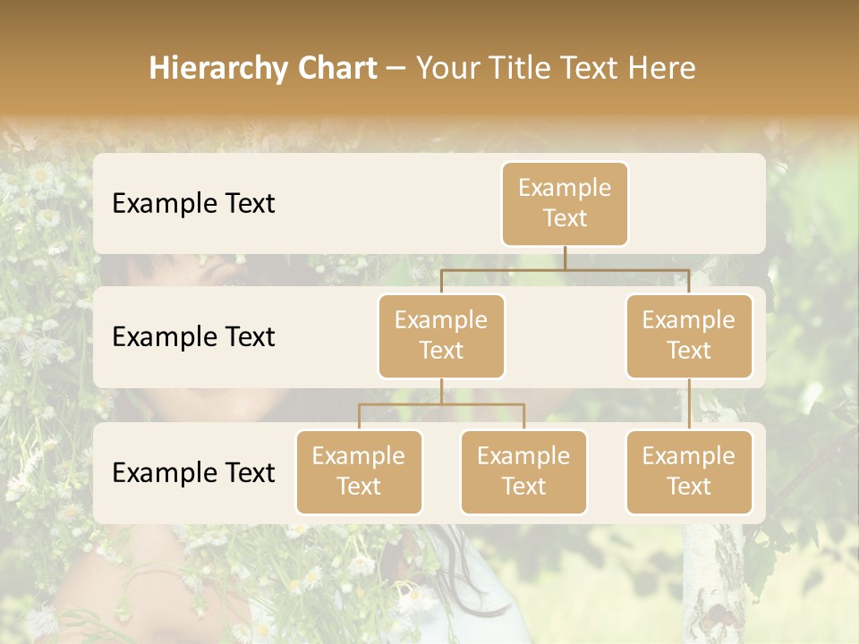 Joy Brunette Posing PowerPoint Template