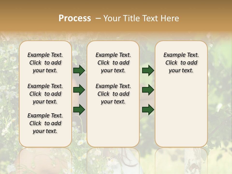 Joy Brunette Posing PowerPoint Template