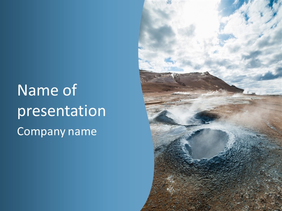 Dramatic Lava Attraction PowerPoint Template