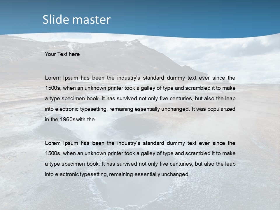 Dramatic Lava Attraction PowerPoint Template