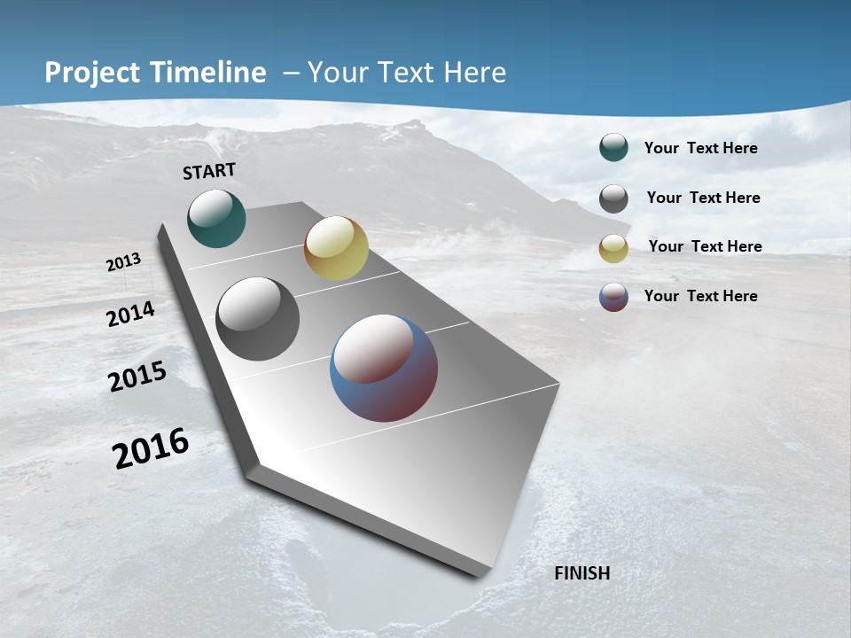 Dramatic Lava Attraction PowerPoint Template