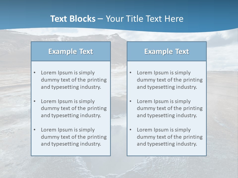 Dramatic Lava Attraction PowerPoint Template