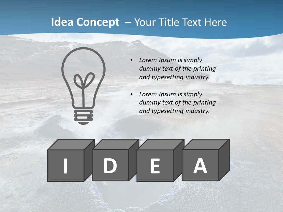 Dramatic Lava Attraction PowerPoint Template