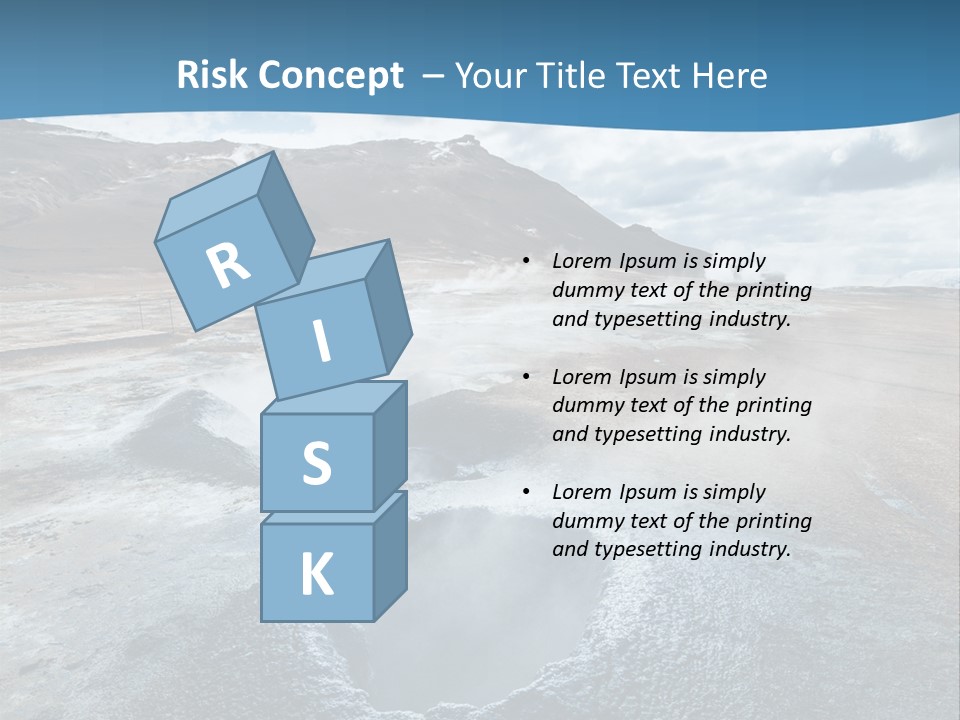 Dramatic Lava Attraction PowerPoint Template