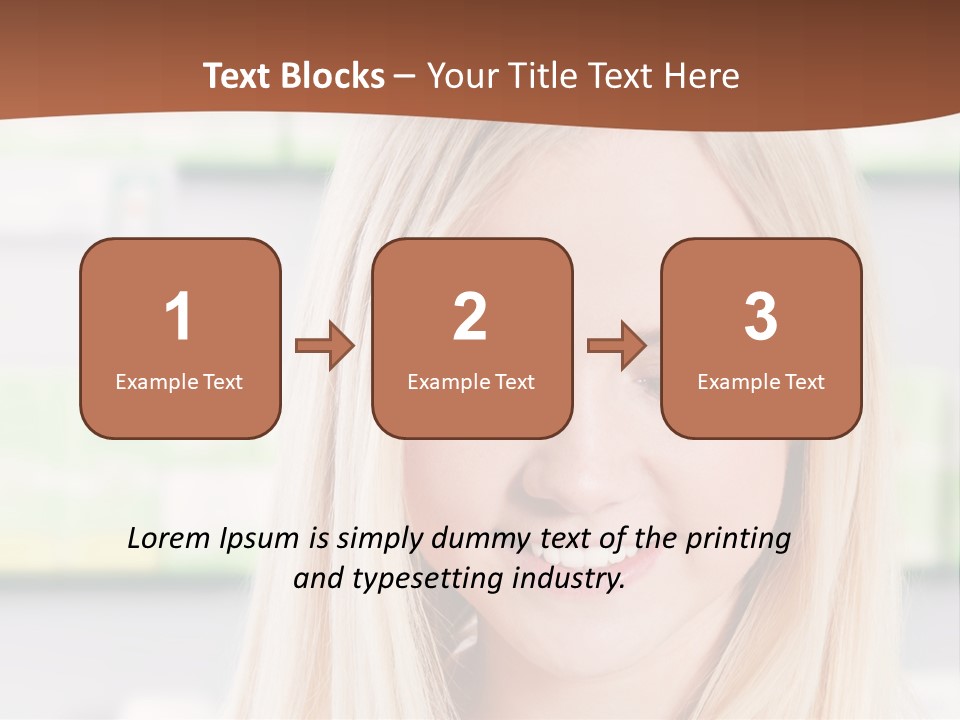 Health Issues Caucasian Pharmacist PowerPoint Template