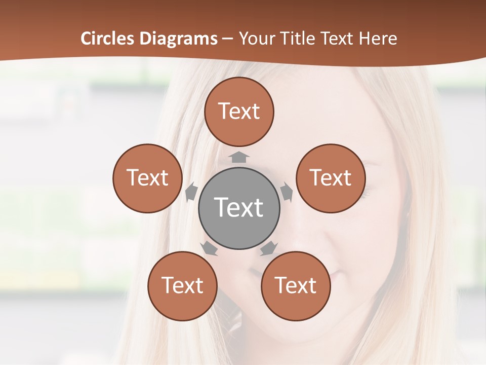 Health Issues Caucasian Pharmacist PowerPoint Template