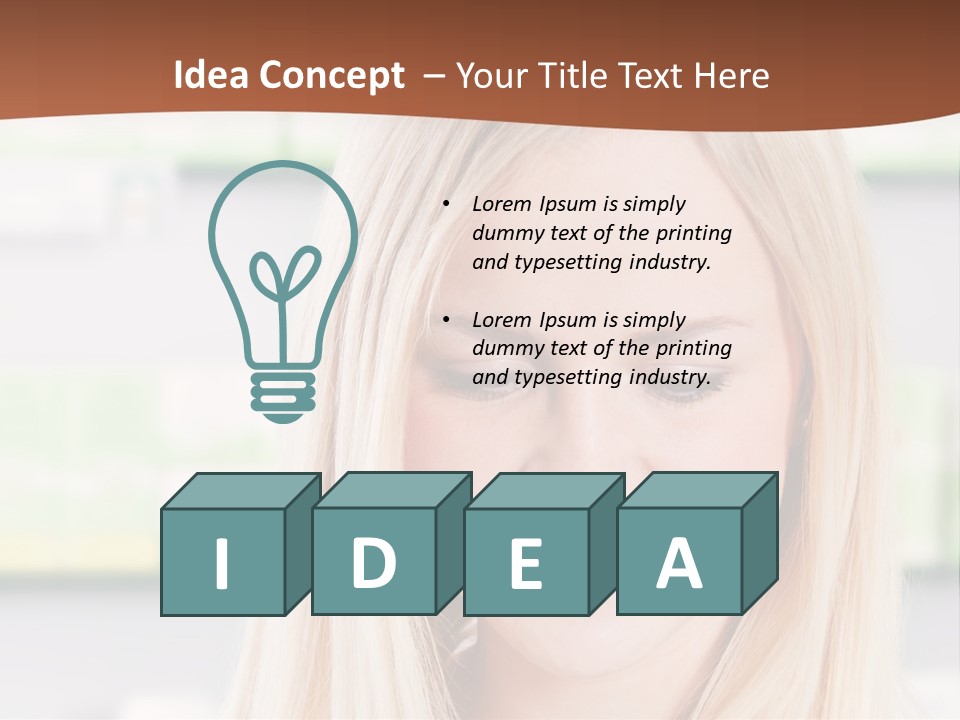 Health Issues Caucasian Pharmacist PowerPoint Template