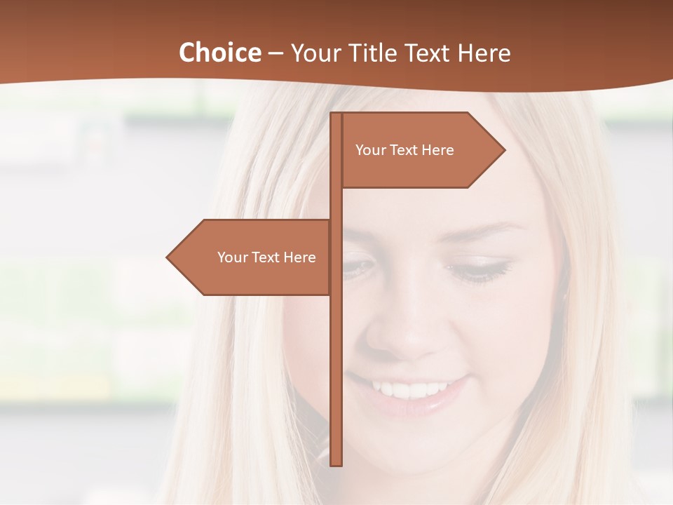 Health Issues Caucasian Pharmacist PowerPoint Template