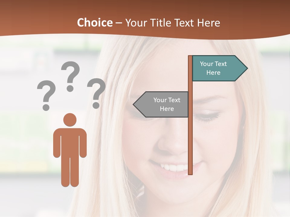 Health Issues Caucasian Pharmacist PowerPoint Template