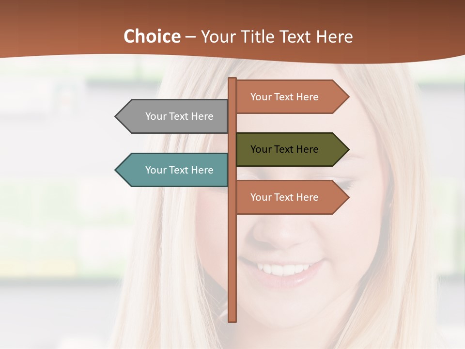 Health Issues Caucasian Pharmacist PowerPoint Template
