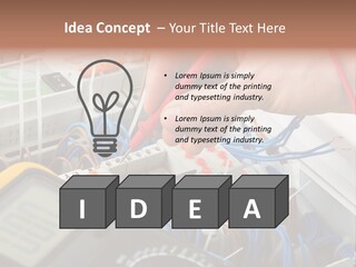 Expertise Energy Circuit PowerPoint Template