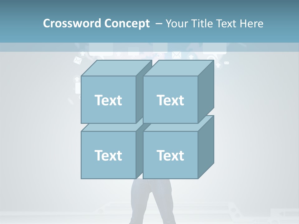 Network Message Background PowerPoint Template