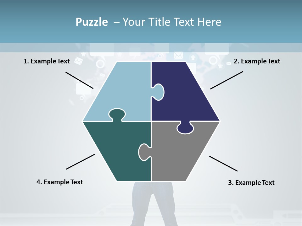 Network Message Background PowerPoint Template