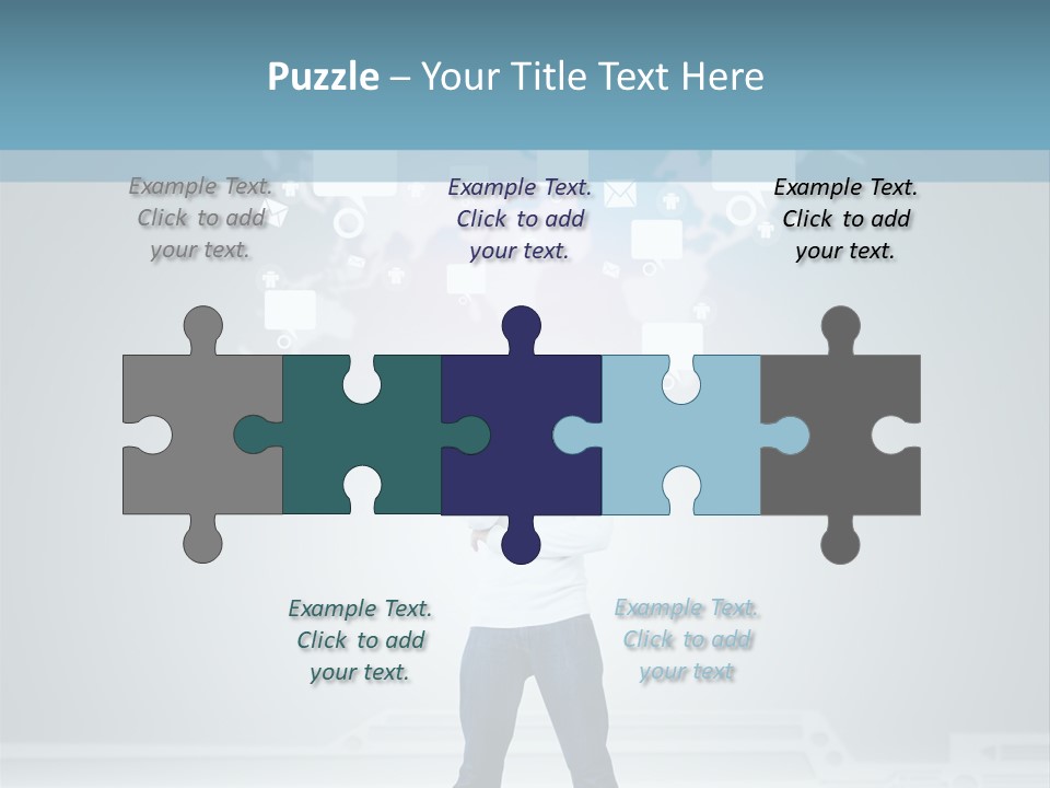 Network Message Background PowerPoint Template