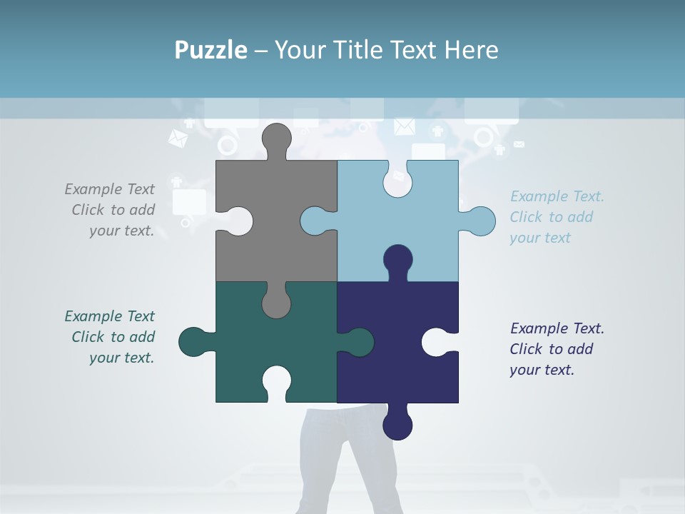 Network Message Background PowerPoint Template