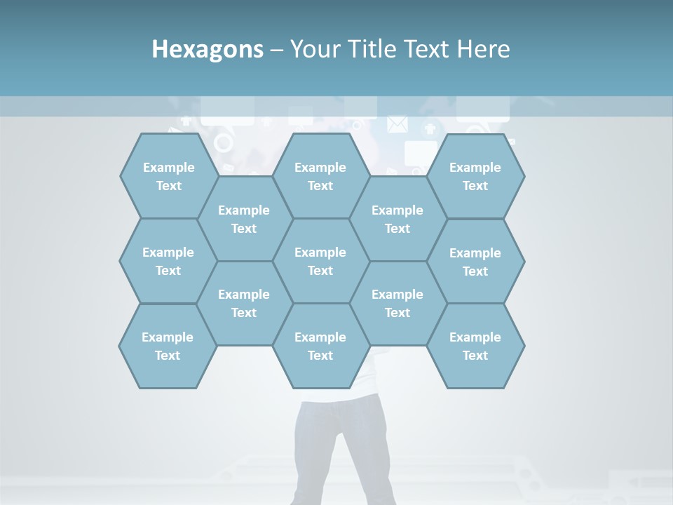 Network Message Background PowerPoint Template