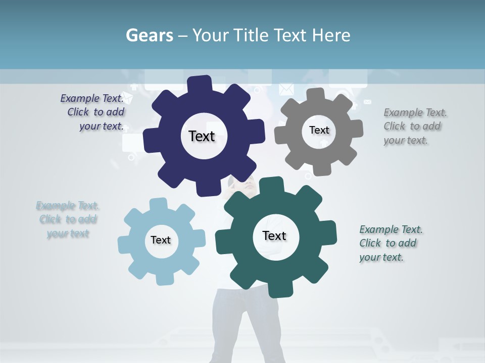 Network Message Background PowerPoint Template