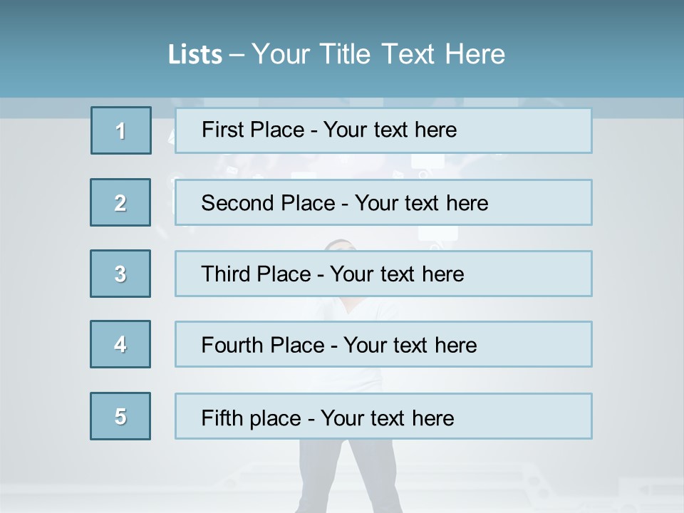 Network Message Background PowerPoint Template