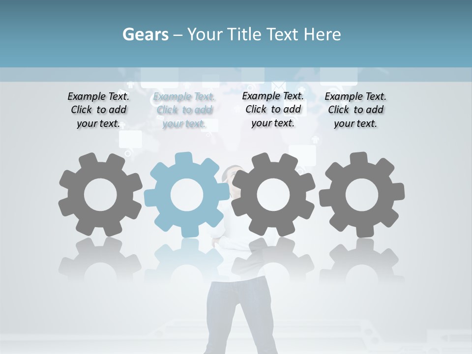 Network Message Background PowerPoint Template