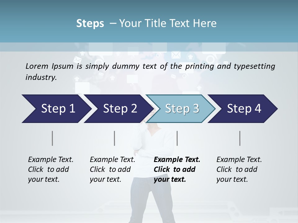 Network Message Background PowerPoint Template