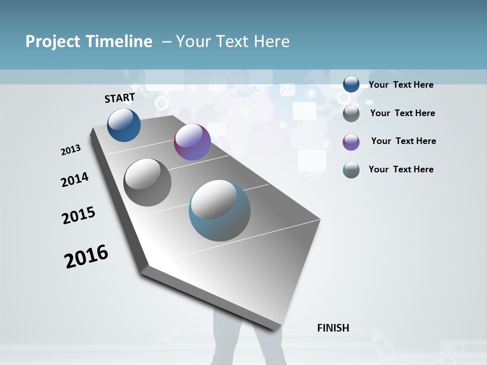 Network Message Background PowerPoint Template