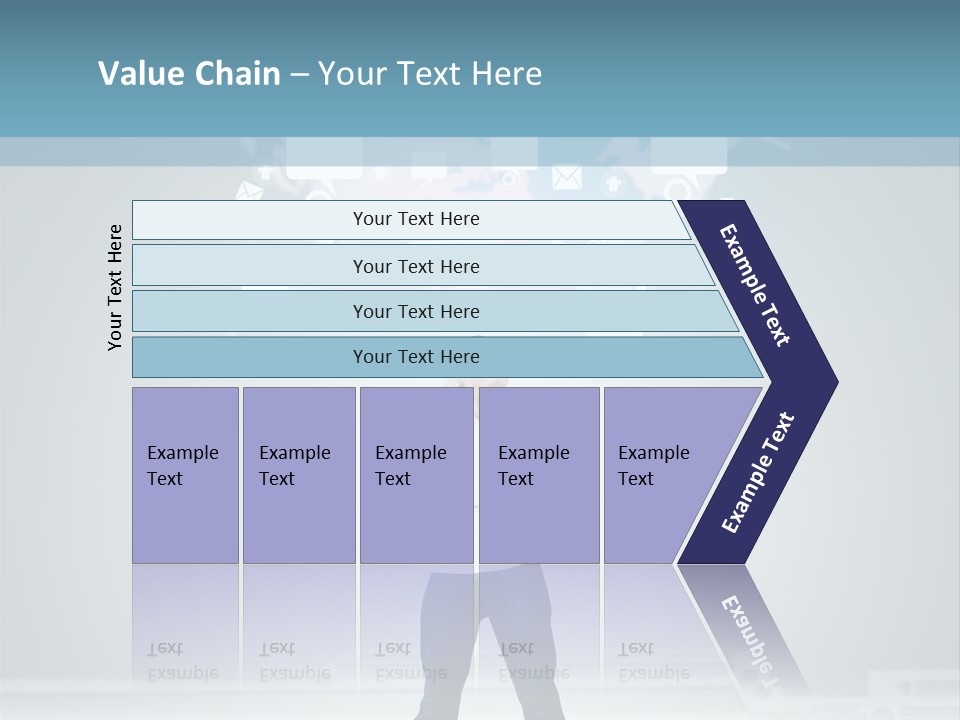 Network Message Background PowerPoint Template