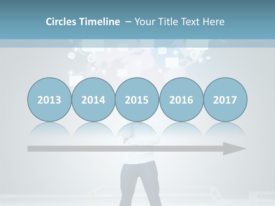 Network Message Background PowerPoint Template