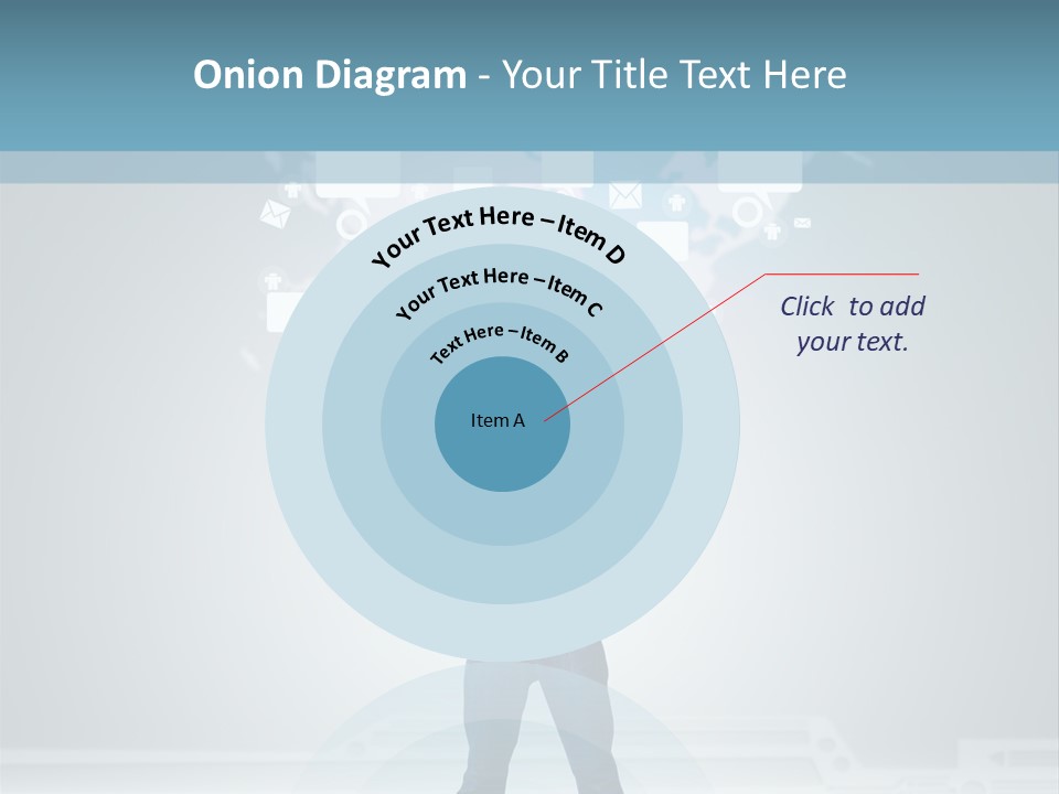 Network Message Background PowerPoint Template