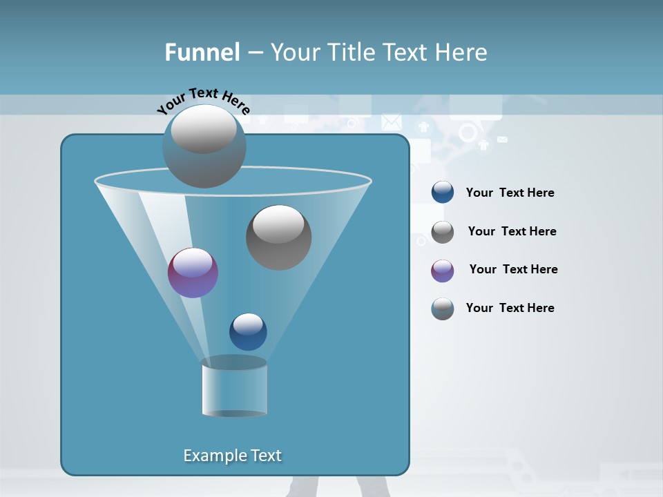 Network Message Background PowerPoint Template