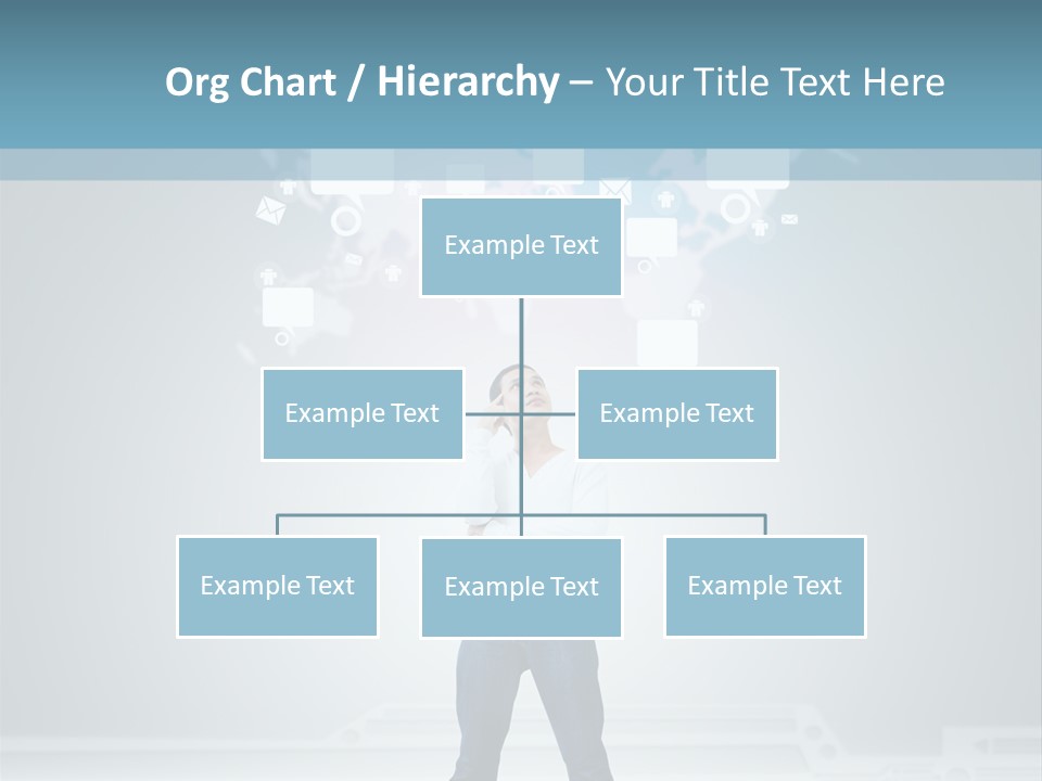 Network Message Background PowerPoint Template