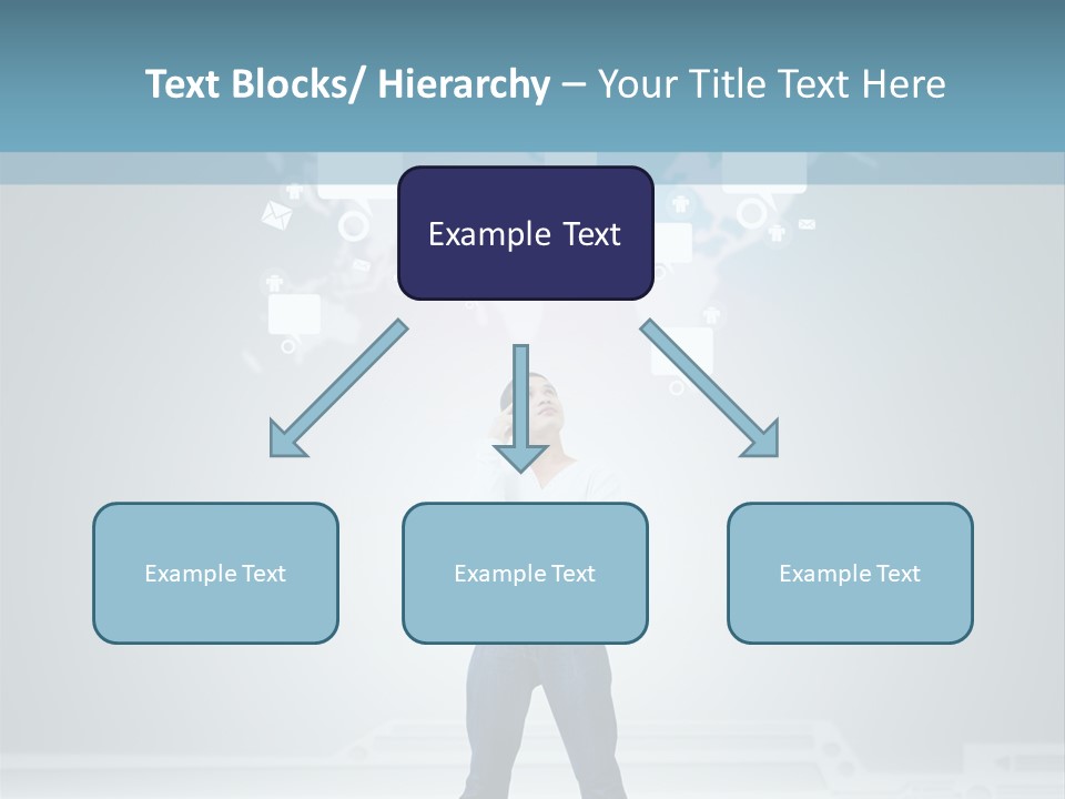 Network Message Background PowerPoint Template