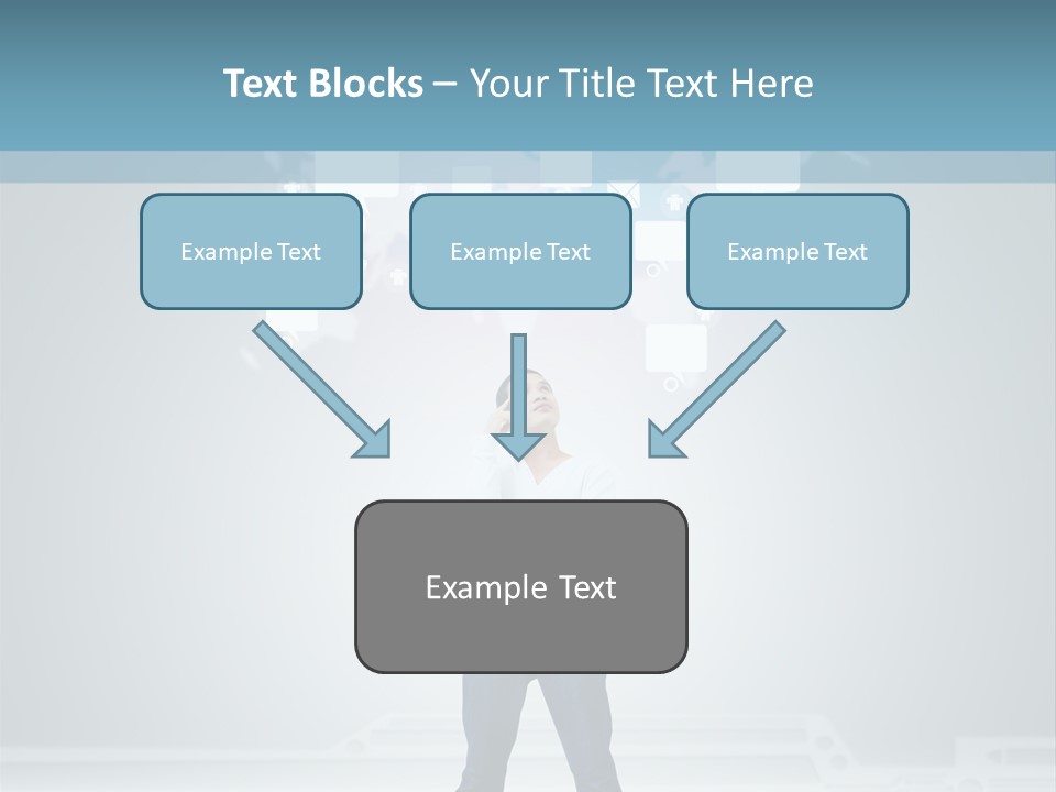 Network Message Background PowerPoint Template