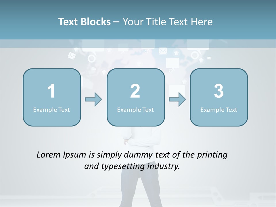Network Message Background PowerPoint Template