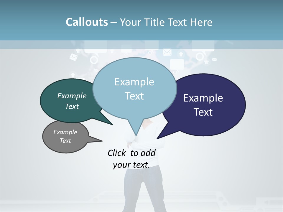 Network Message Background PowerPoint Template