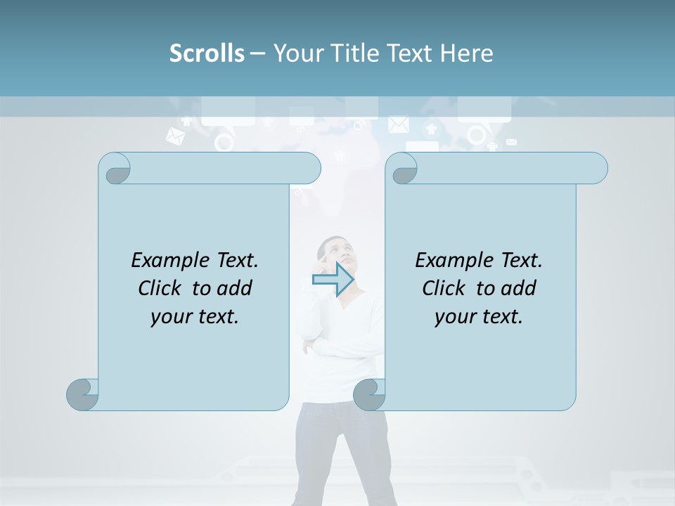 Network Message Background PowerPoint Template
