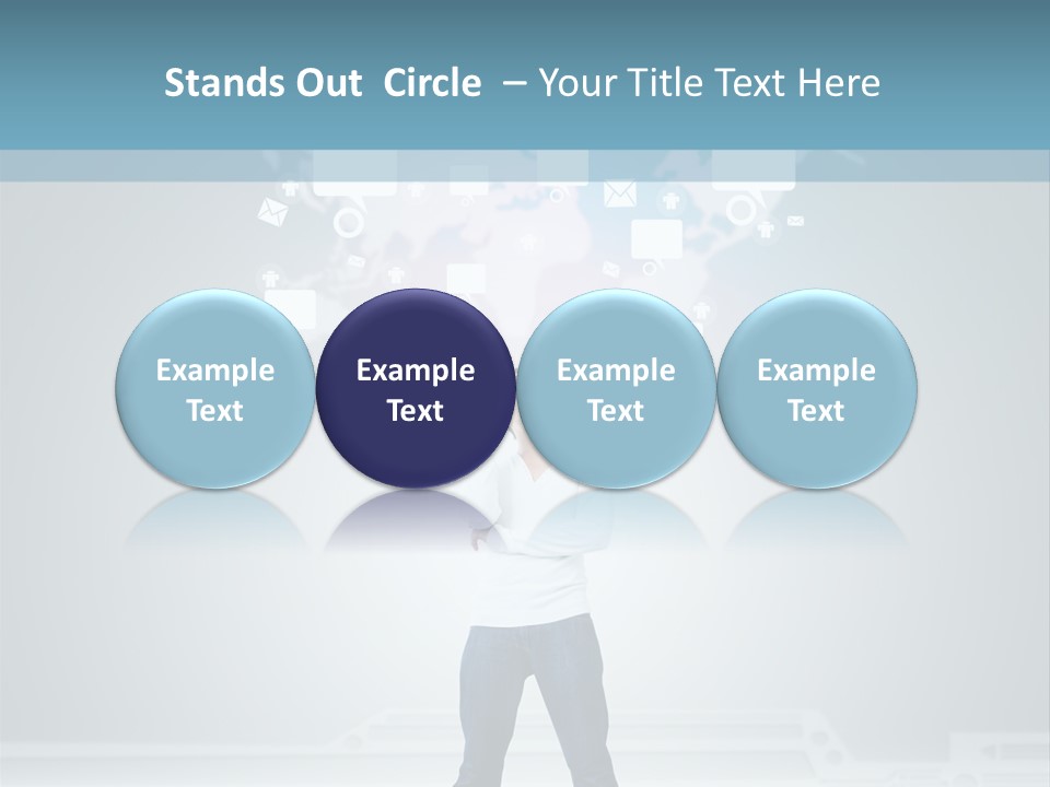 Network Message Background PowerPoint Template