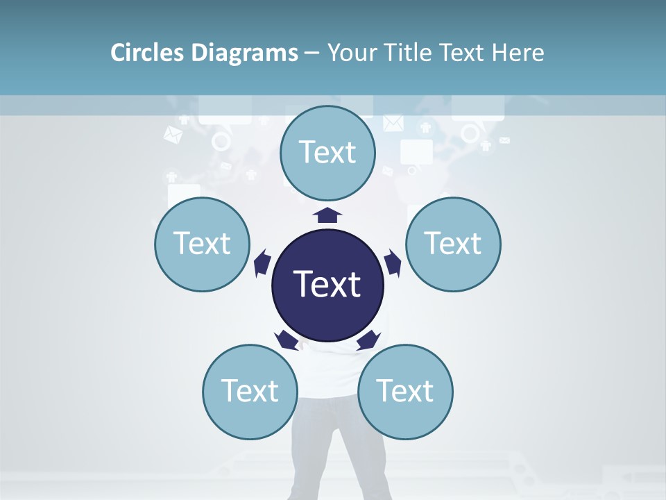 Network Message Background PowerPoint Template