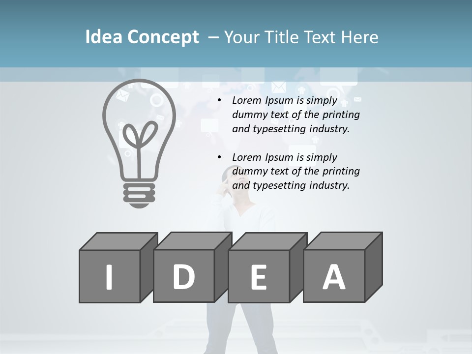 Network Message Background PowerPoint Template
