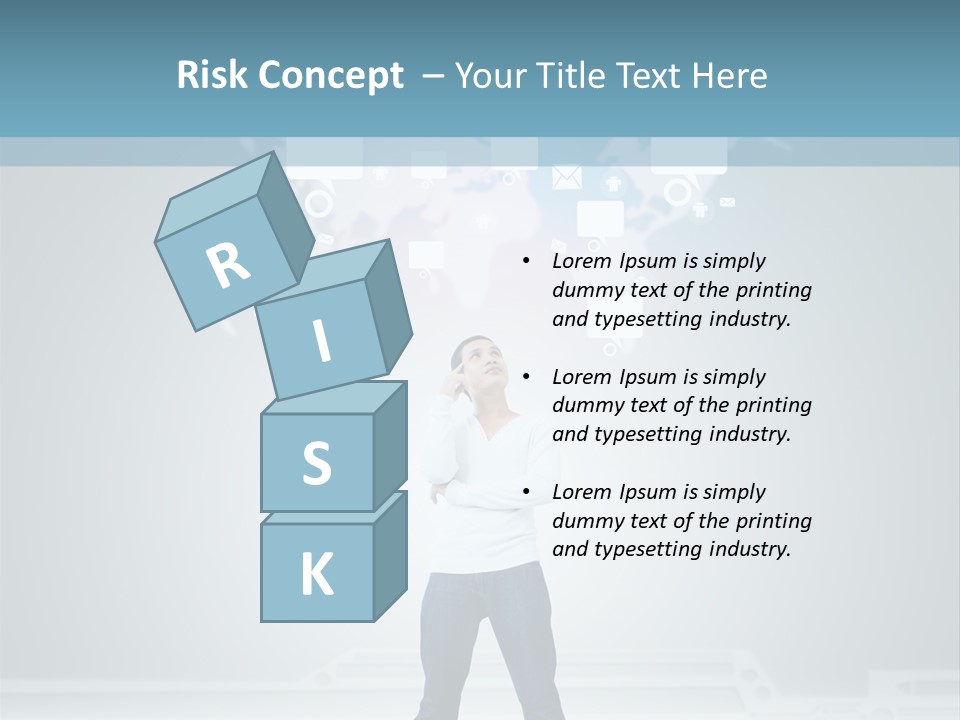 Network Message Background PowerPoint Template