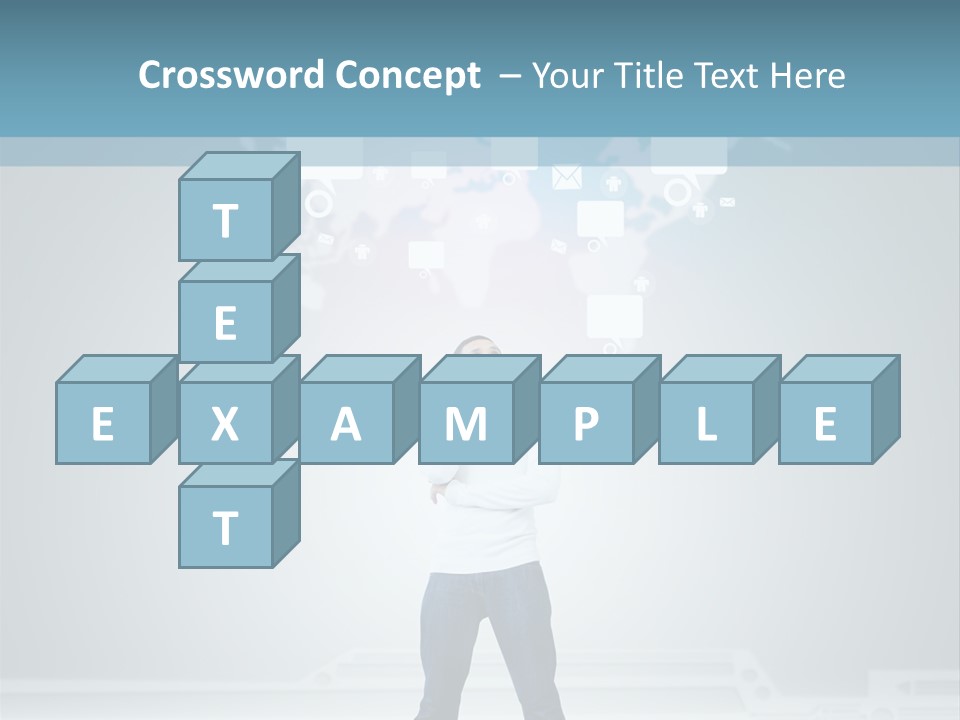 Network Message Background PowerPoint Template