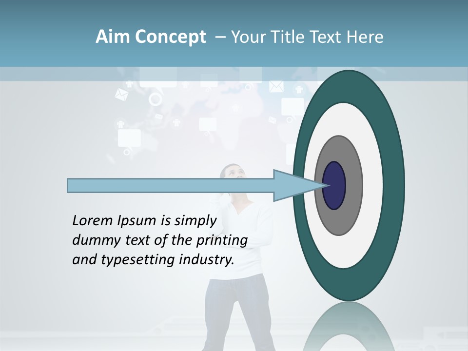 Network Message Background PowerPoint Template