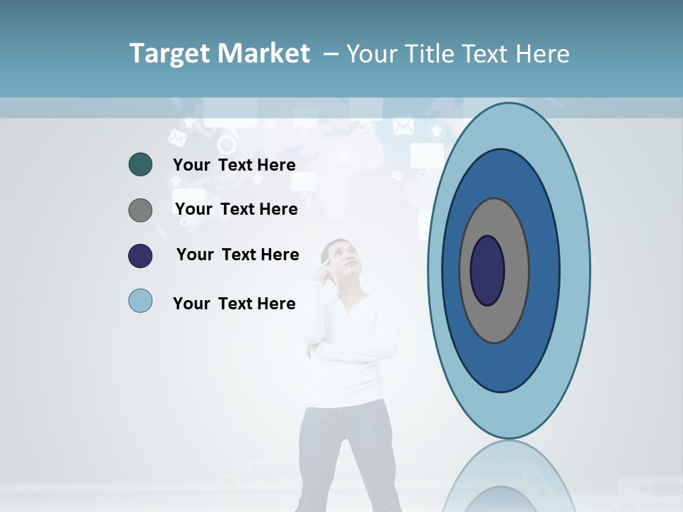 Network Message Background PowerPoint Template