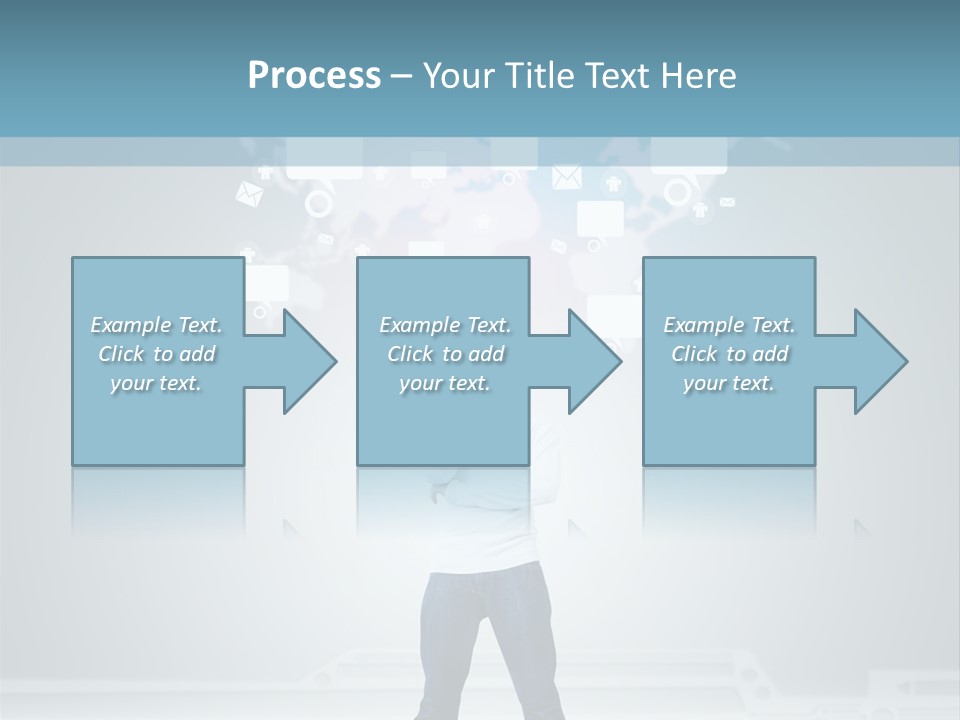 Network Message Background PowerPoint Template