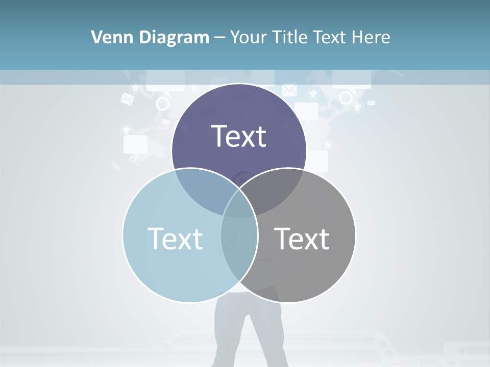 Network Message Background PowerPoint Template