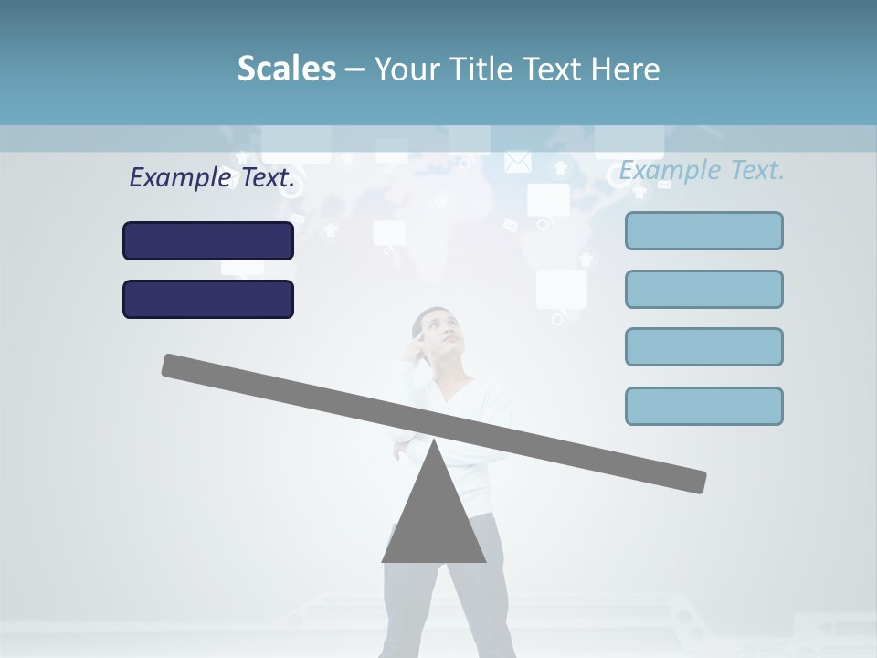 Network Message Background PowerPoint Template
