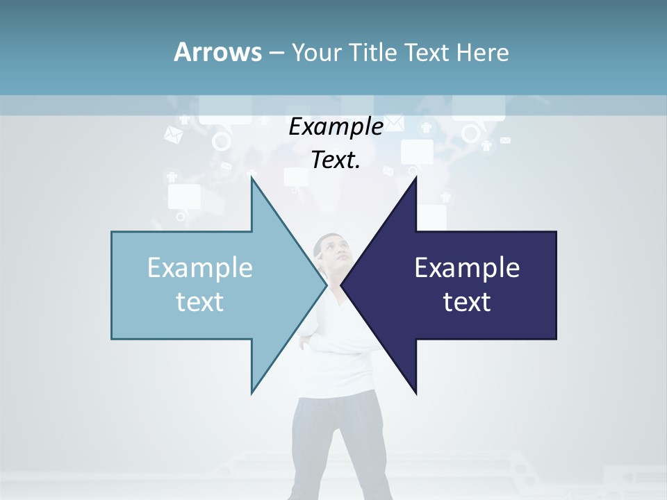 Network Message Background PowerPoint Template