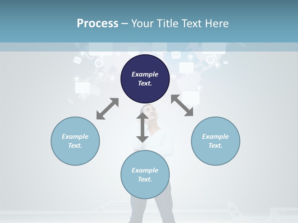 Network Message Background PowerPoint Template