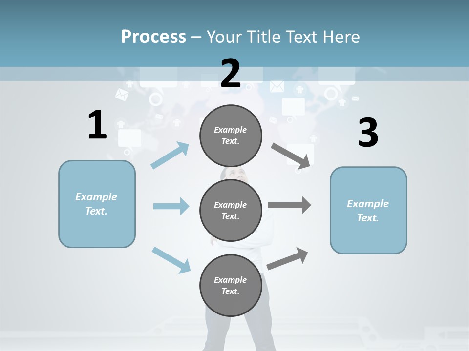 Network Message Background PowerPoint Template