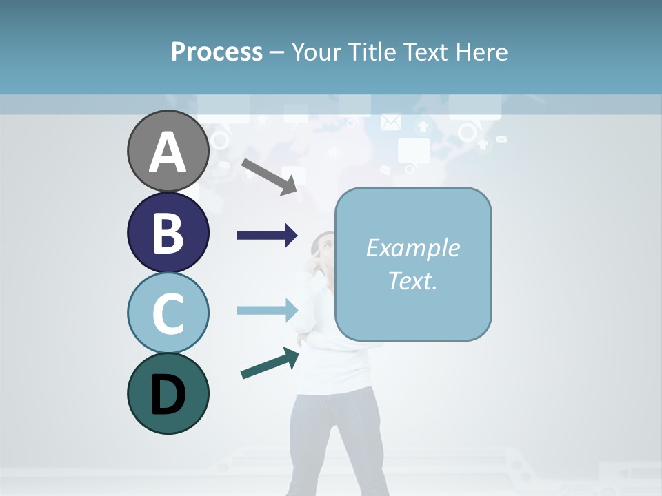 Network Message Background PowerPoint Template