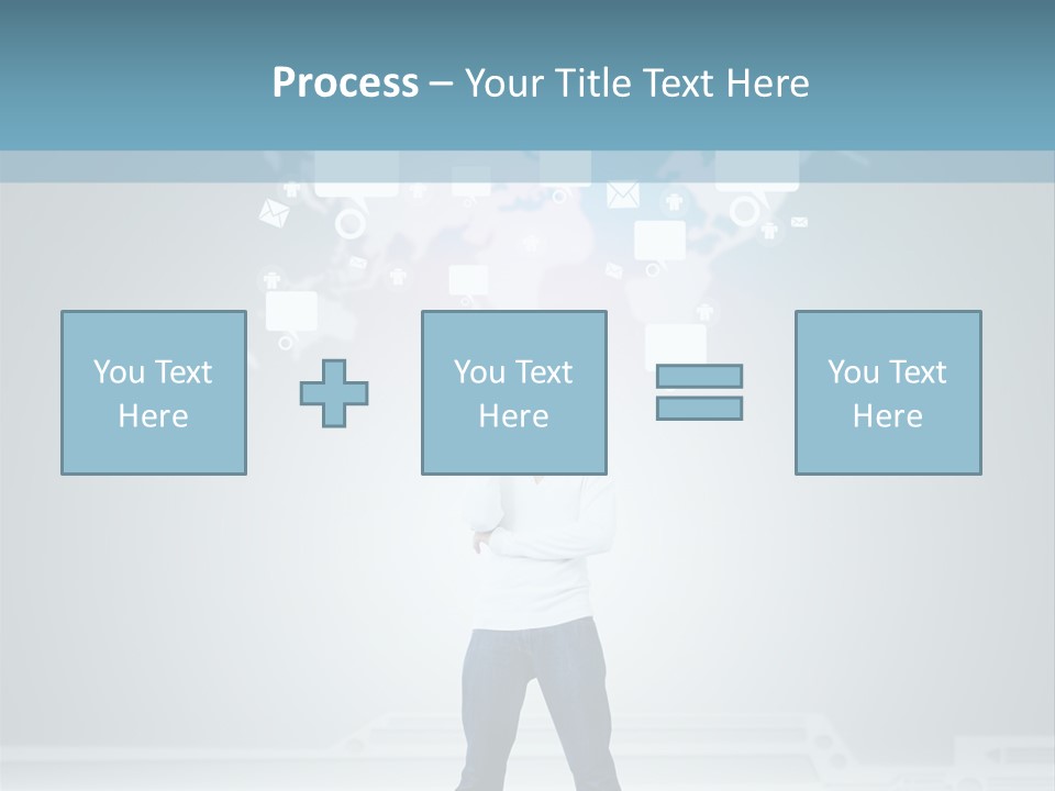 Network Message Background PowerPoint Template